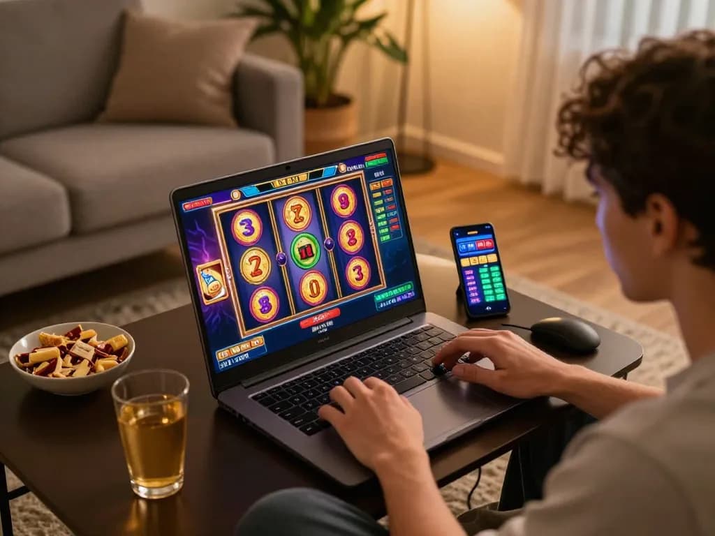 Pemain Bintangmpo menikmati pengalaman slot online dengan grafis yang mengesankan di suasana yang nyaman.