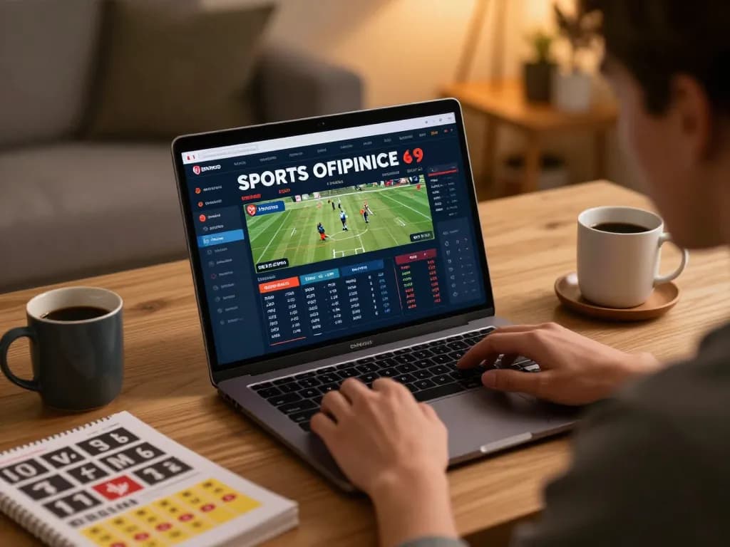 Fun88 sports betting session on a laptop showcasing live odds in a comfortable home setting.