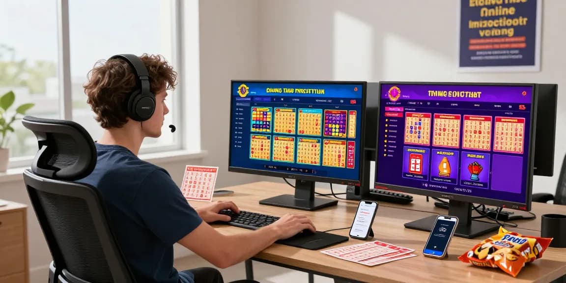 Pengguna juragan77 menikmati permainan togel online dengan antusias di ruang modern dengan suasana cerah.