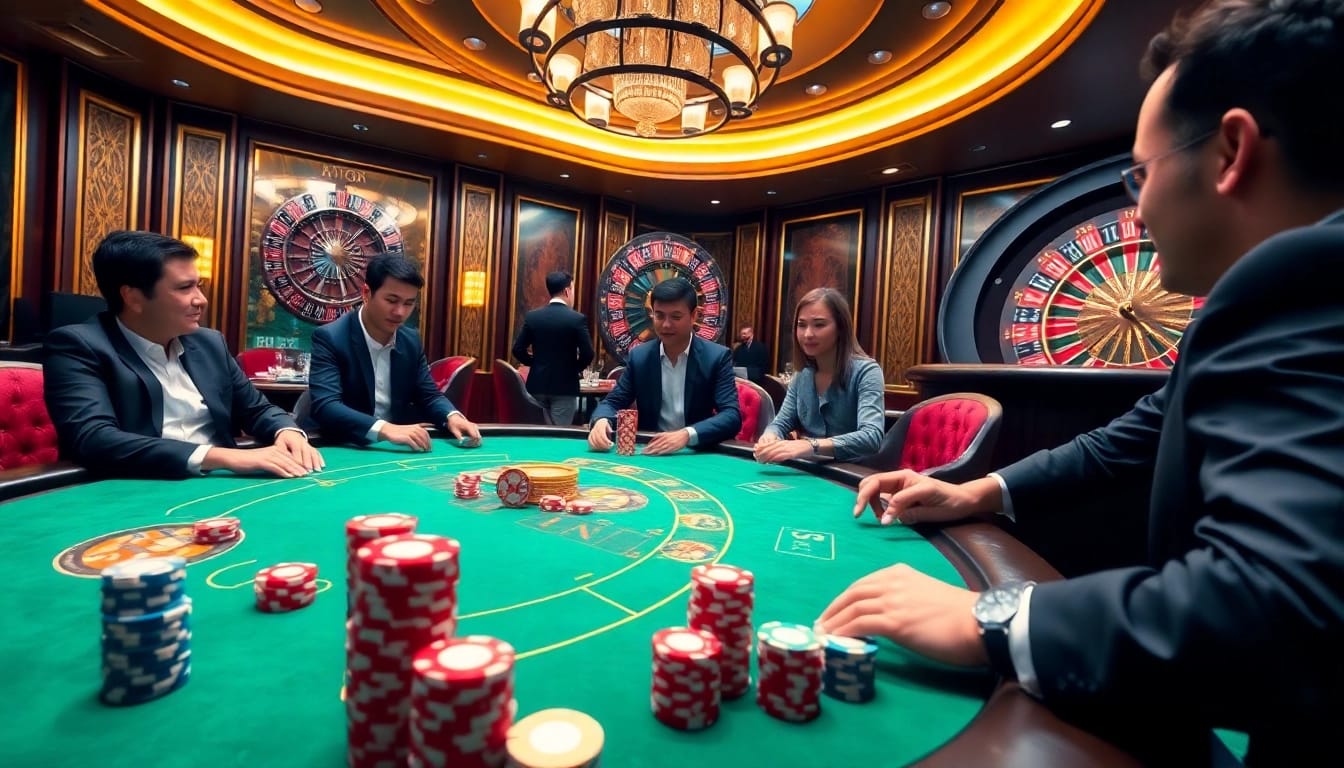 Intense gambling atmosphere with poker players at a table, showcasing https://bl555.support for thrilling bets.