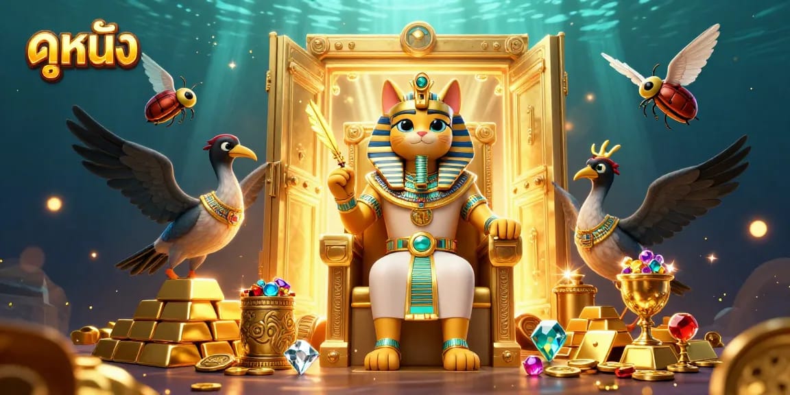 ดูหนังออนไลน์ฟรี รูปภาพการ์ตูน 3 มิติ เรื่องการเล่นคาสิโน พร้อมสัตว์ประหลาดและสมบัติสีทอง