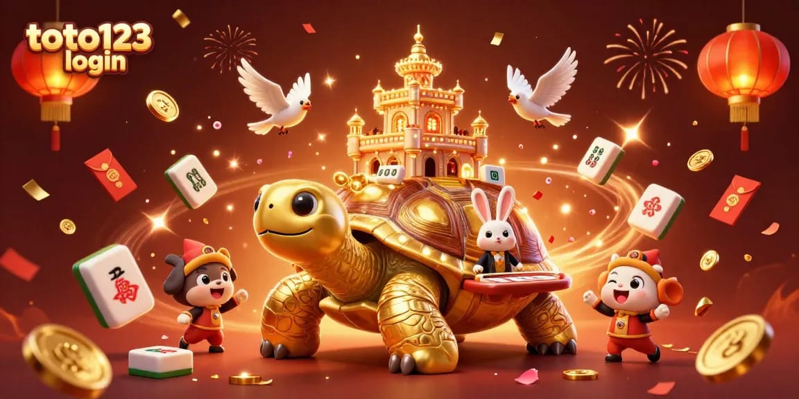 Experience the excitement of toto123 login with a vibrant casino-themed illustration showcasing dynamic characters and elements.