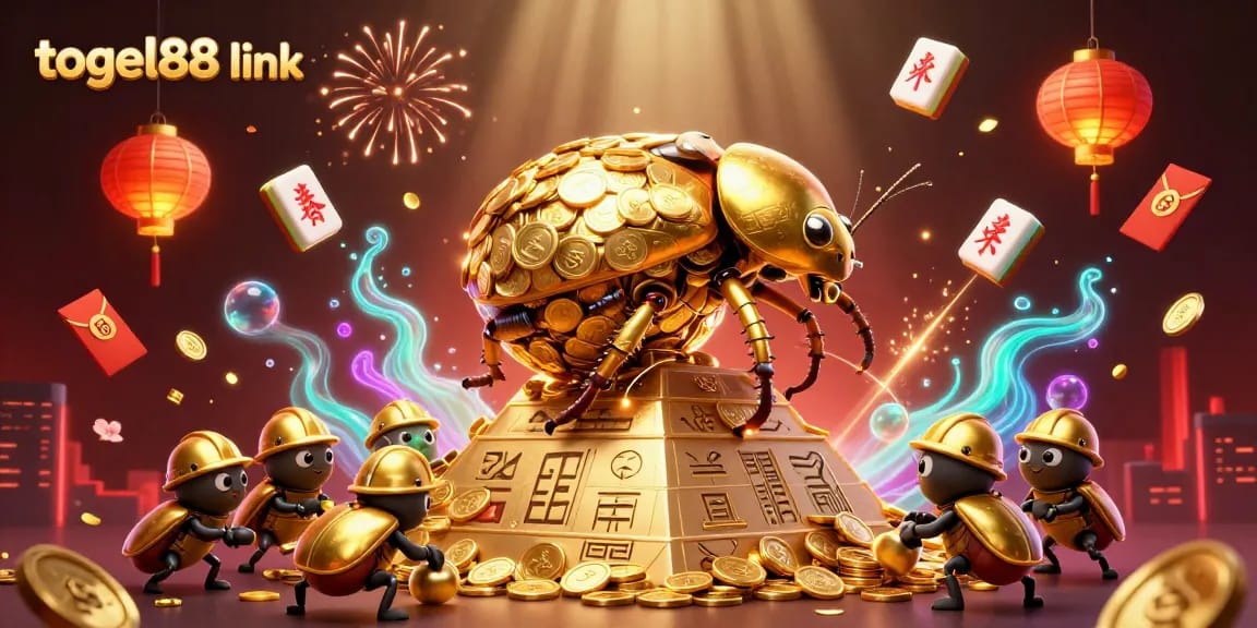Engage in winning strategies with togel88 link, featuring a vibrant 3D casino illustration.