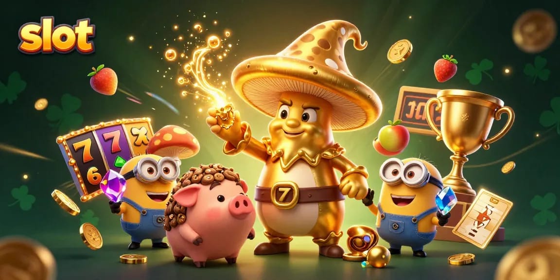 Menangkan slot dengan wizard emas yang mengubah segalanya menjadi emas sambil dikelilingi gem gems yang berkilau.