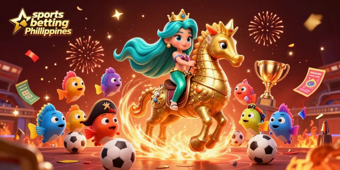 Engage in sports betting Philippines with vibrant characters and dynamic gambling elements.