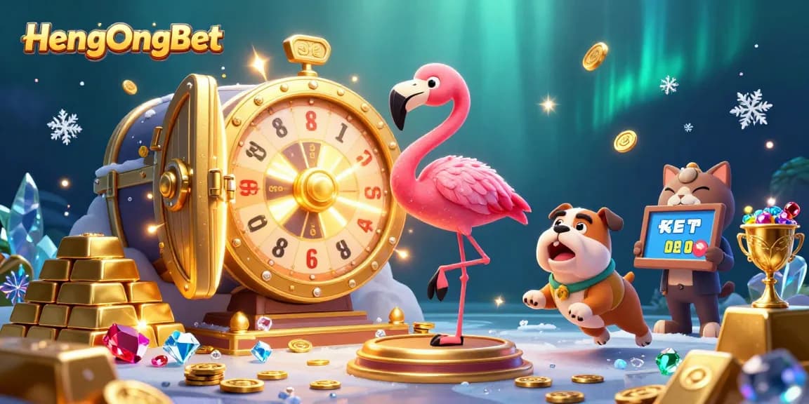 Spin and win big at HengOngBet with colorful prize wheel and vibrant casino themes.