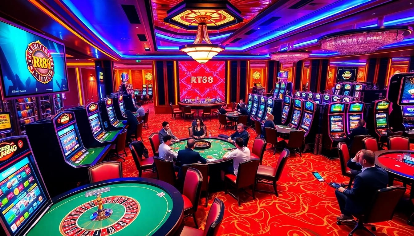 Experience the excitement of rr88 mov with vibrant casino visuals and engaging gambling activities.