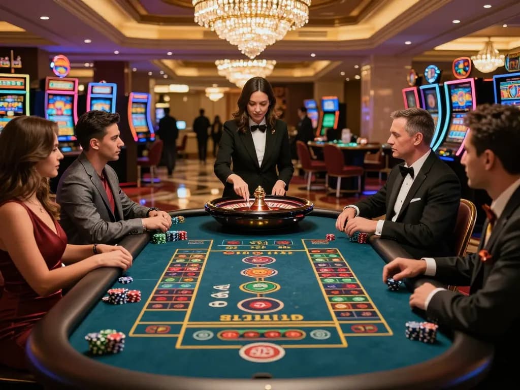 Experience thrilling roulette action at gem88 com with players focused on winning