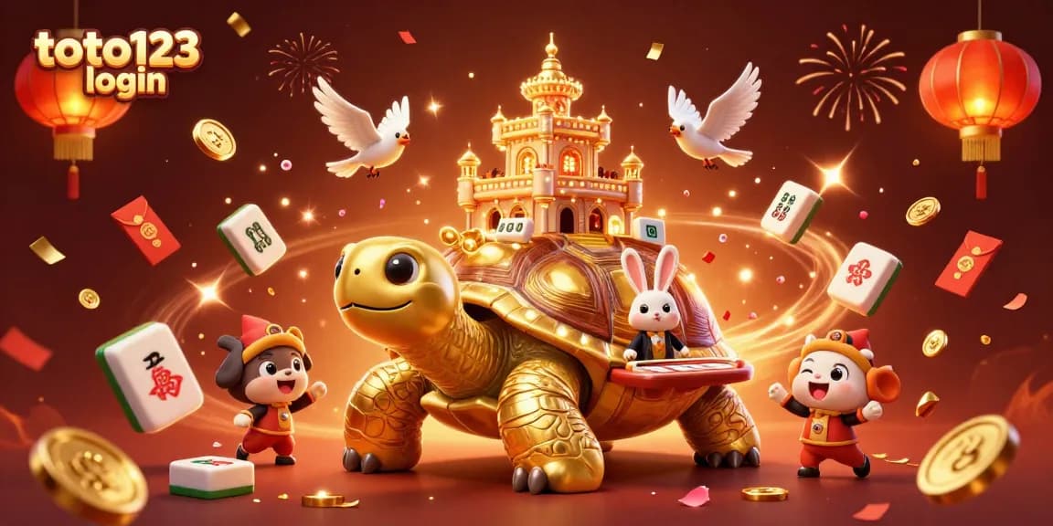 Experience the excitement of toto123 login with a vibrant casino-themed illustration showcasing dynamic characters and elements.