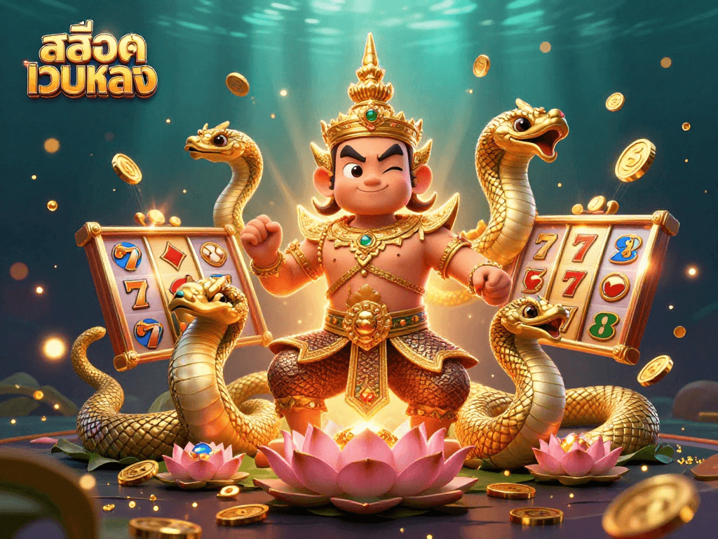 Experience thrilling gameplay with สล็อตเว็บตรง featuring 3D characters and vibrant casino elements.