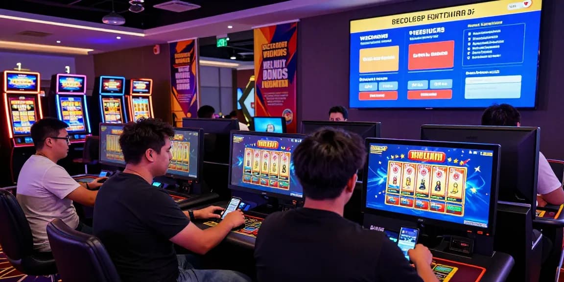 Players enjoying vibrant games at credit card casinos showcasing secure payment options and exciting gaming environment.
