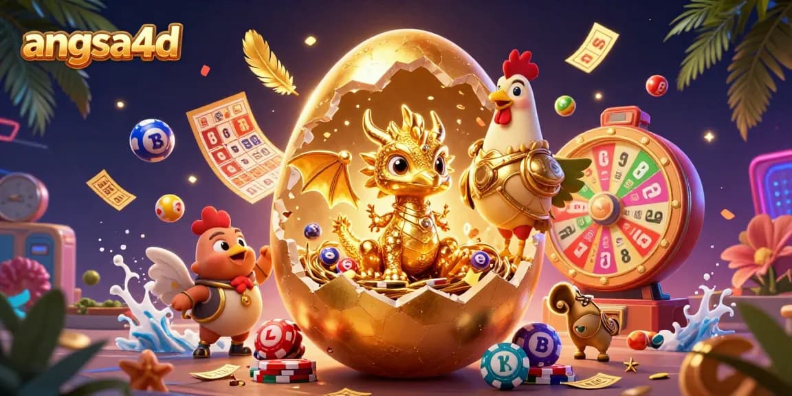 Experience thrilling gameplay with angsa4d featuring a golden dragon, poker chips, and vibrant lottery elements.