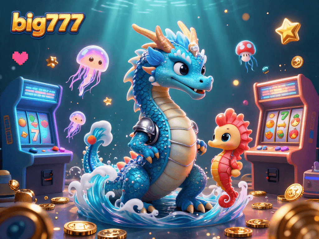 Engage with big777 online casino magic through an underwater adventure full of colorful casino elements.