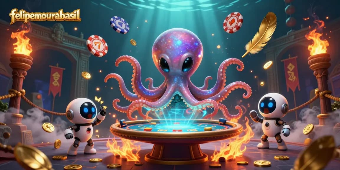 felipemourabrasil betting on an alien poker table, showcasing vibrant gambling elements