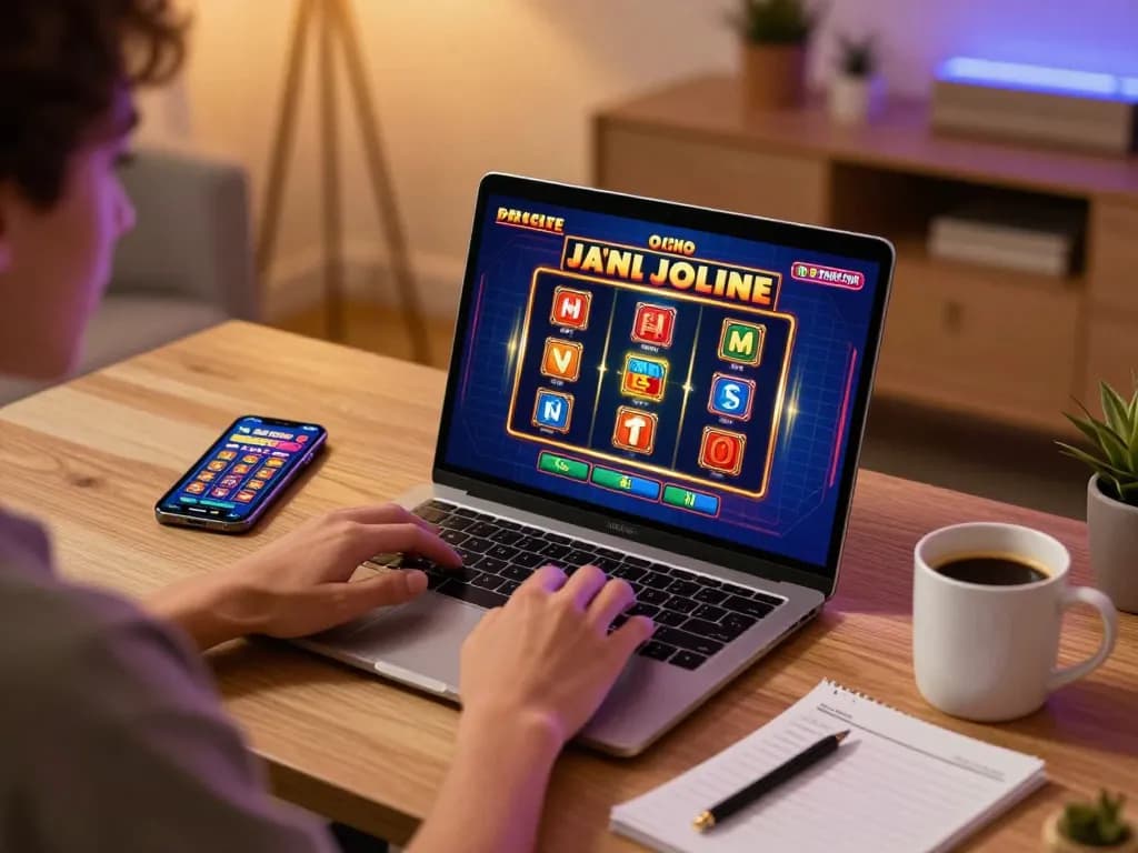 Person enjoying DRAGON222 slot games online, immersed in strategic betting at home.