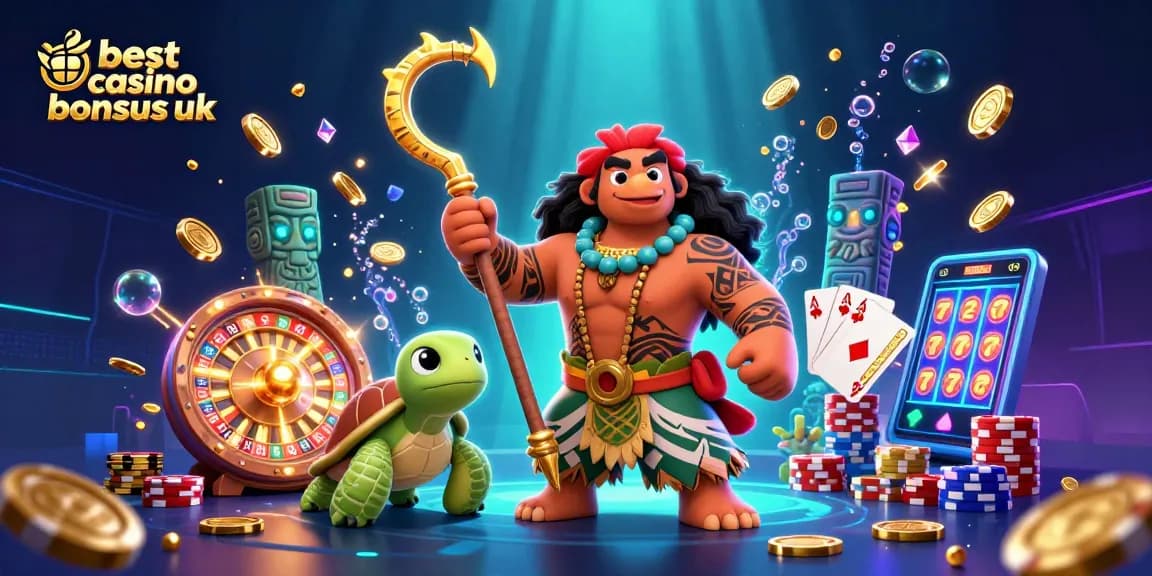 Experience the best casino bonuses UK with vibrant characters and dynamic gaming elements.