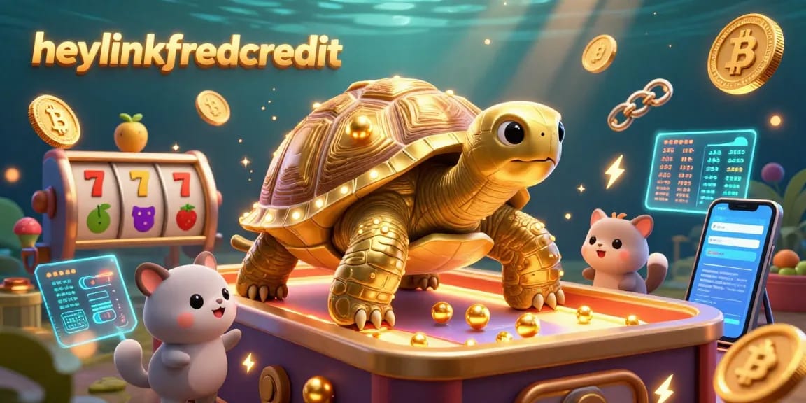 Play slots with heylinkfreecredit and enjoy vibrant pinball fun in a dazzling crypto-themed scene.