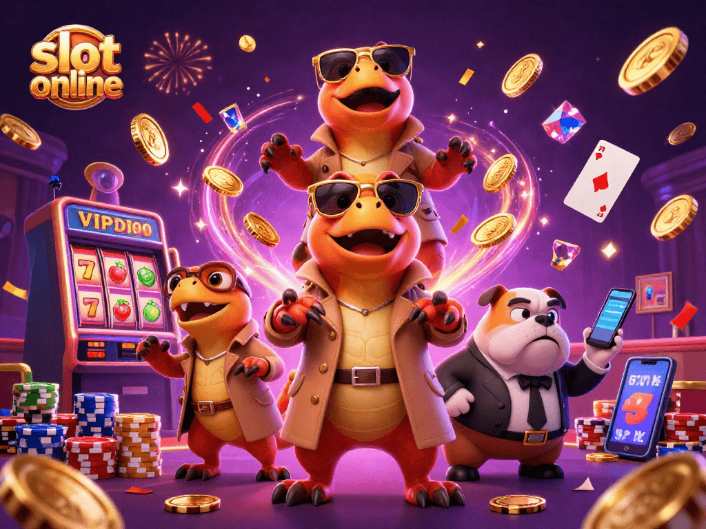 Experience the excitement of slot online with raptors in disguise at a vibrant casino.