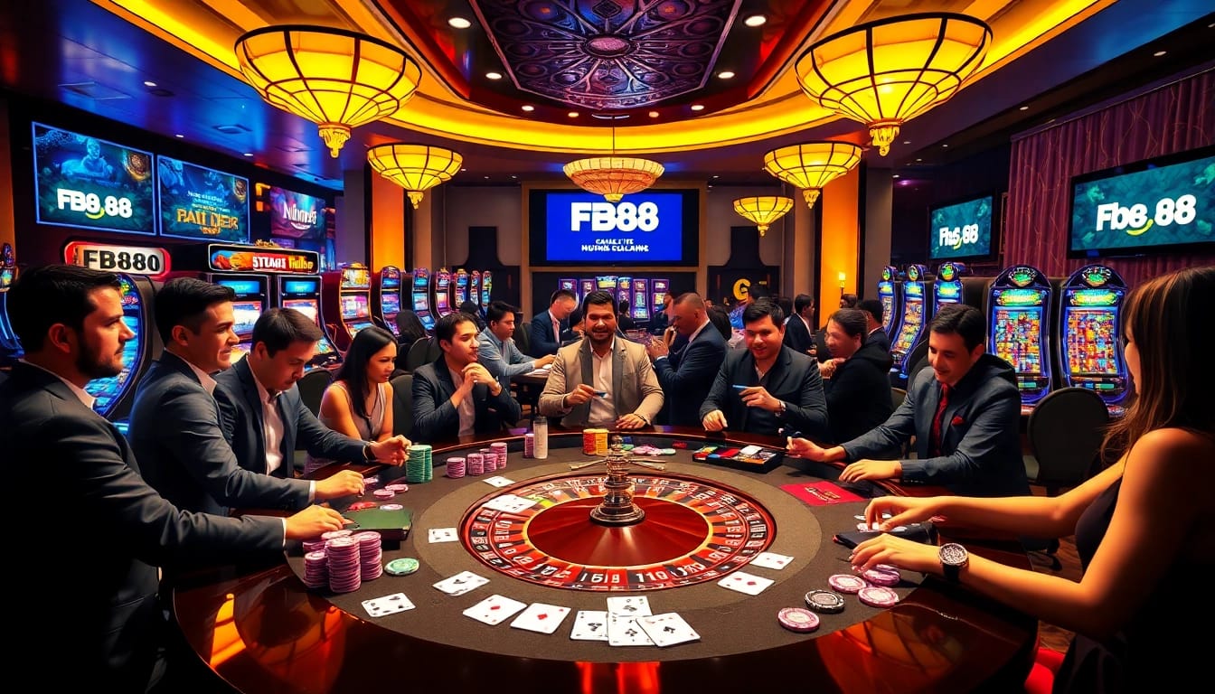 Experience the thrill of winning at FB88 with vibrant casino games and exciting betting action.