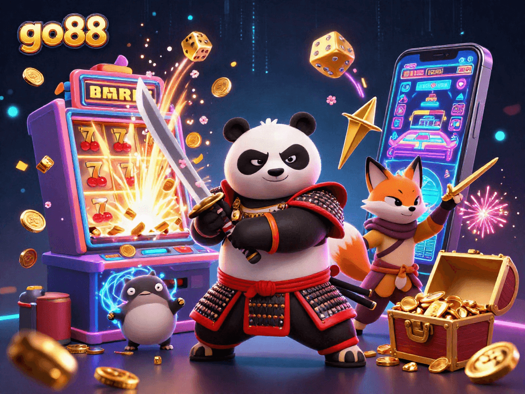 Play exciting casino games at go88 with thrilling characters and jackpot wins highlighted.