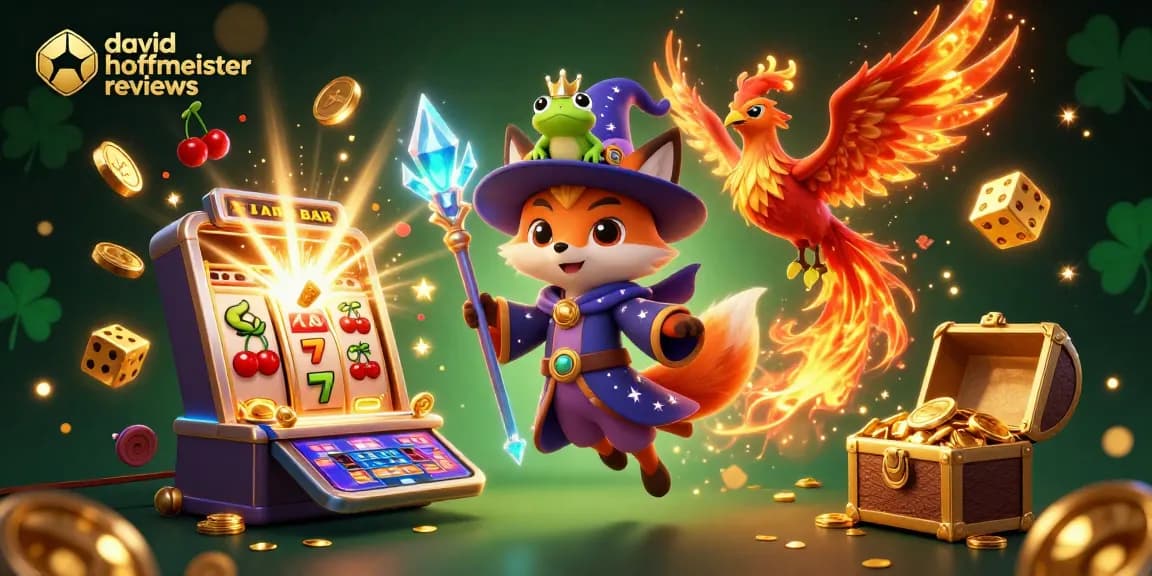 Experience thrilling david hoffmeister reviews in this vibrant casino-themed illustration.