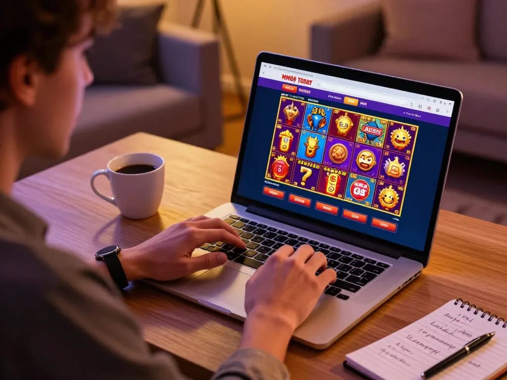 Engaging online gaming at MM88 TODAY, showcasing dynamic slot action and strategic focus.
