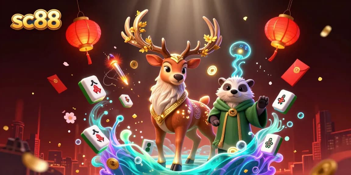 Experience winning gameplay at sc88 with an exhilarating scene of magical characters and casino elements.