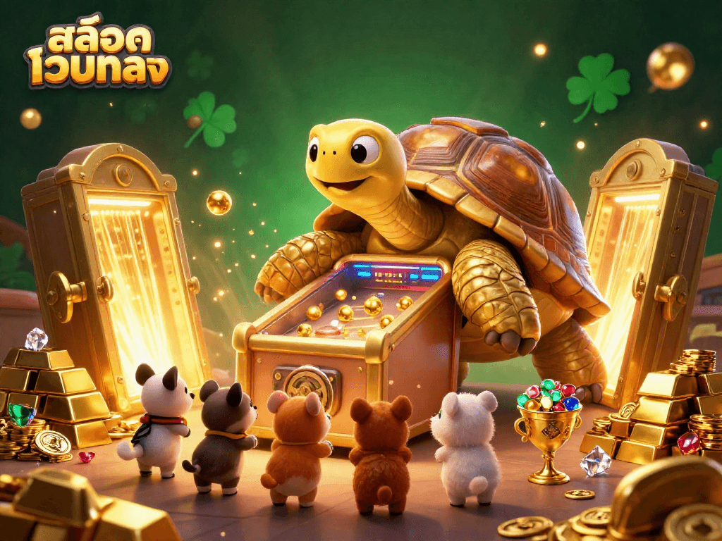 Play exciting games at สล็อตเว็บตรง featuring a golden tortoise and treasures galore!