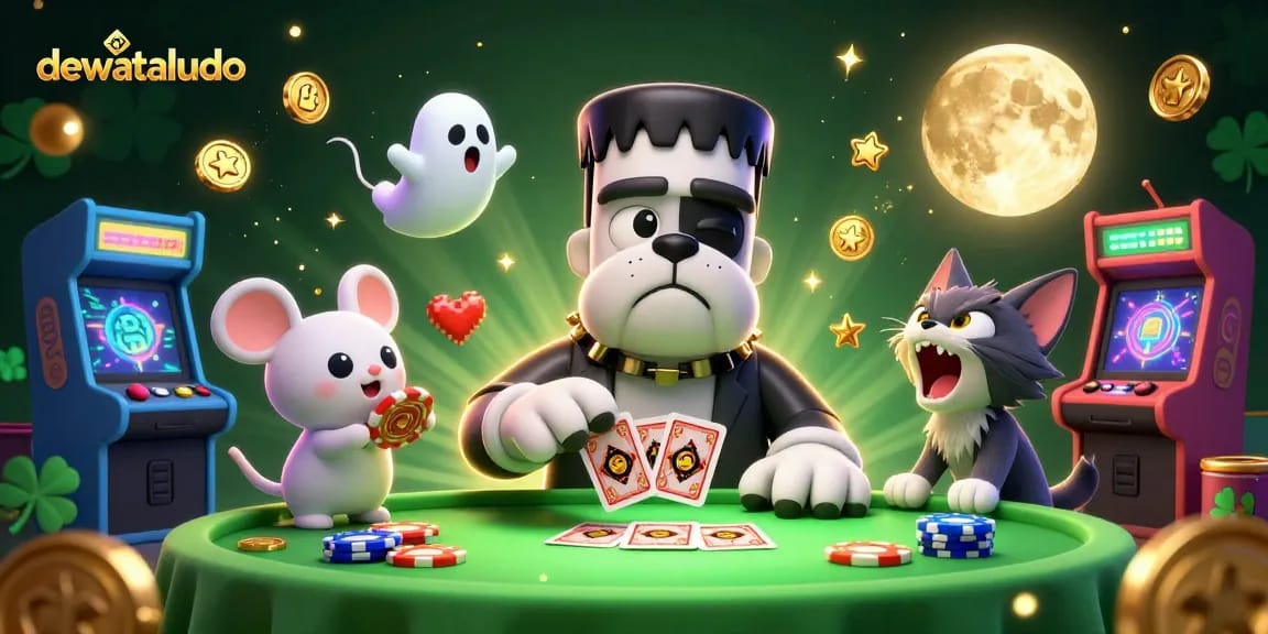 Menghasilkan keuntungan lewat permainan dewataludo dengan karakter monster dan suasana kasino yang menarik.