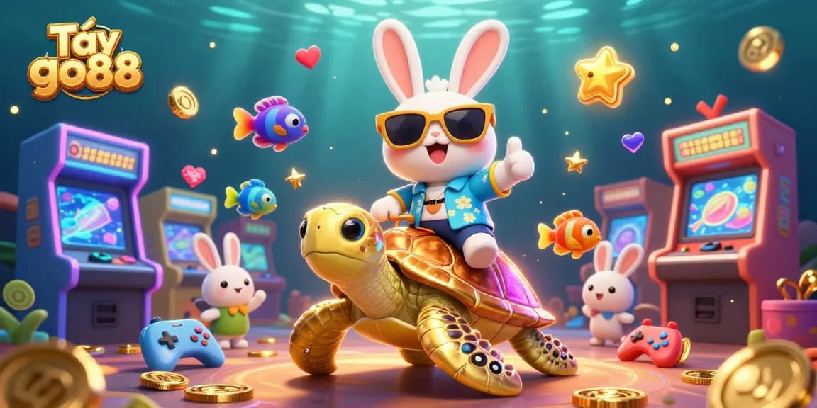Play and win big with Tải go88 in a vibrant 3D underwater casino scene.
