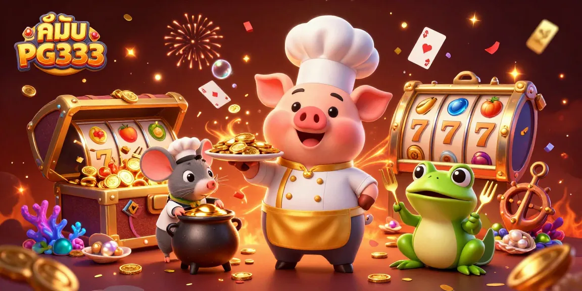 Betting strategies guide with the colorful playful scene showcasing คู่มือ PG333 and engaging casino elements.