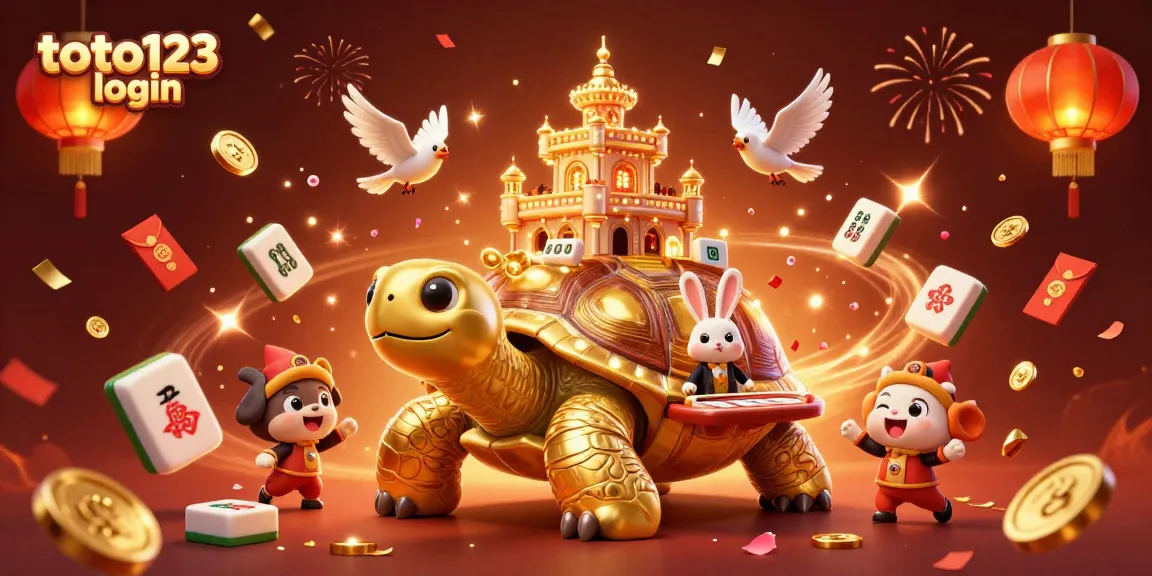 Experience the excitement of toto123 login with a vibrant casino-themed illustration showcasing dynamic characters and elements.