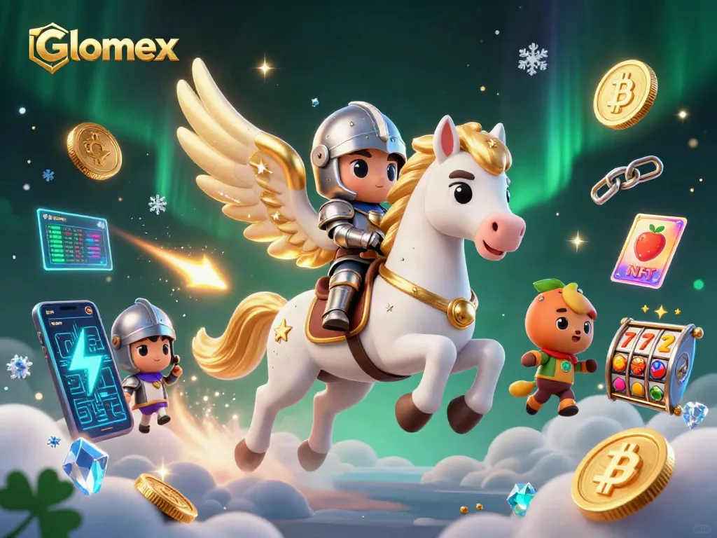 Engage in strategic slot gameplay with Glomex's immersive casino adventure as a celestial knight rides through a cosmic scene.