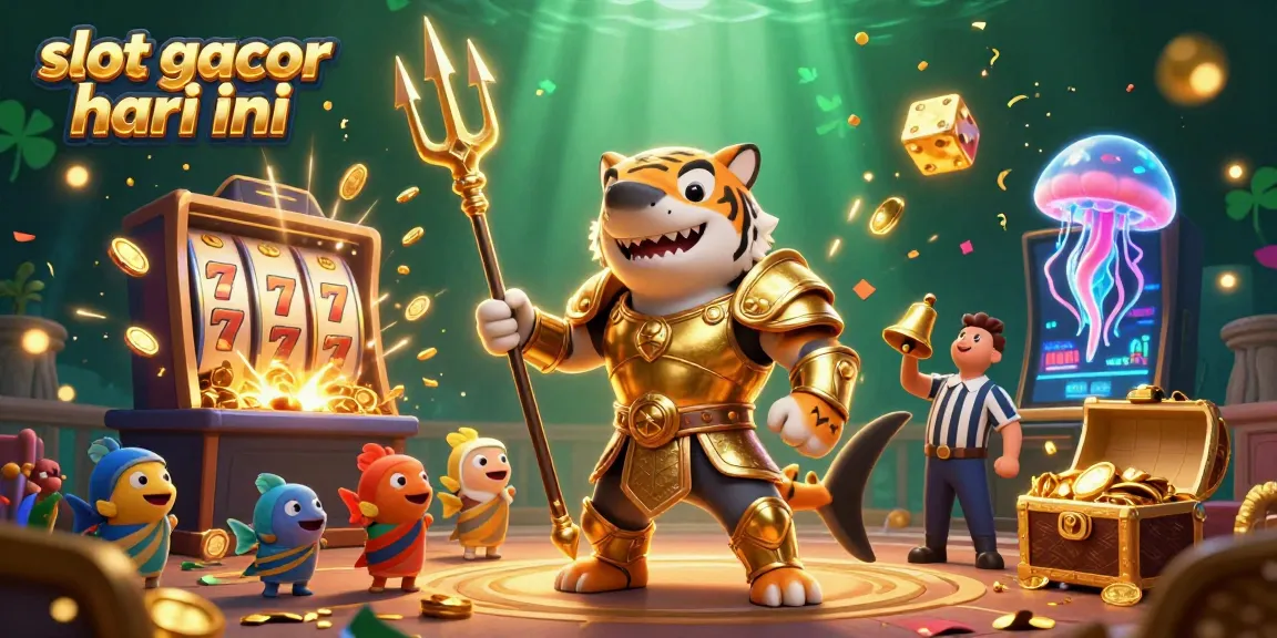 Gambar menarik dari slot gacor hari ini dengan simbol jackpot yang menonjol dan elemen yang kaya warna.