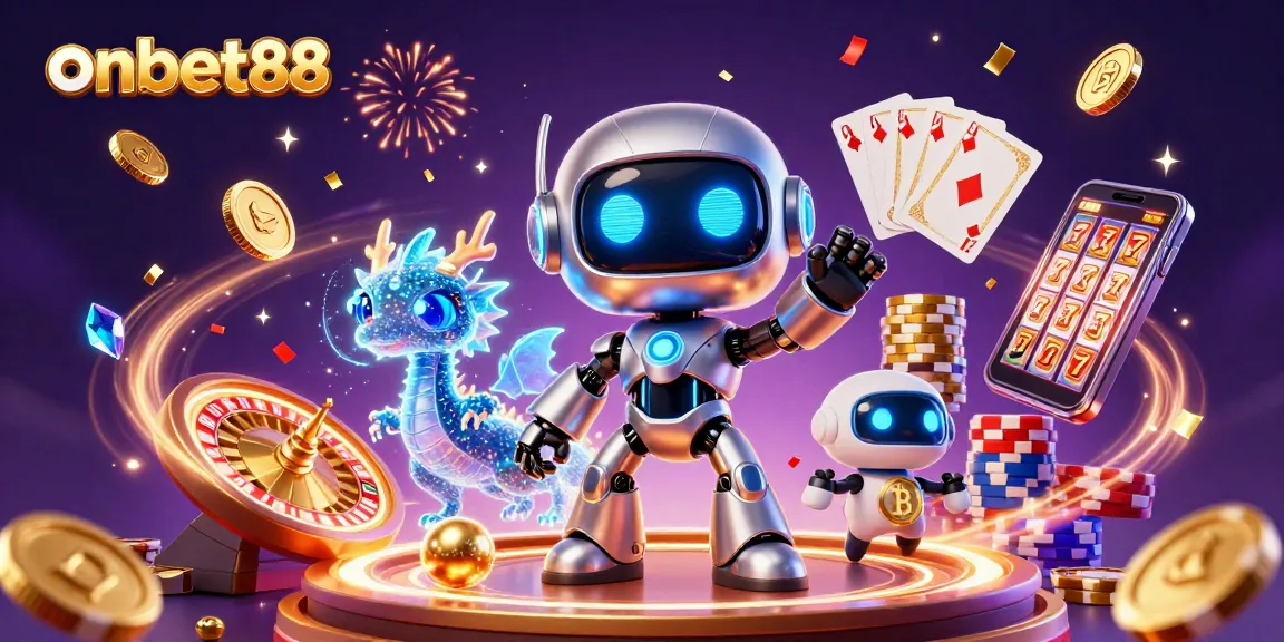Experience exciting wins at onbet88 with vibrant 3D casino elements and engaging characters.