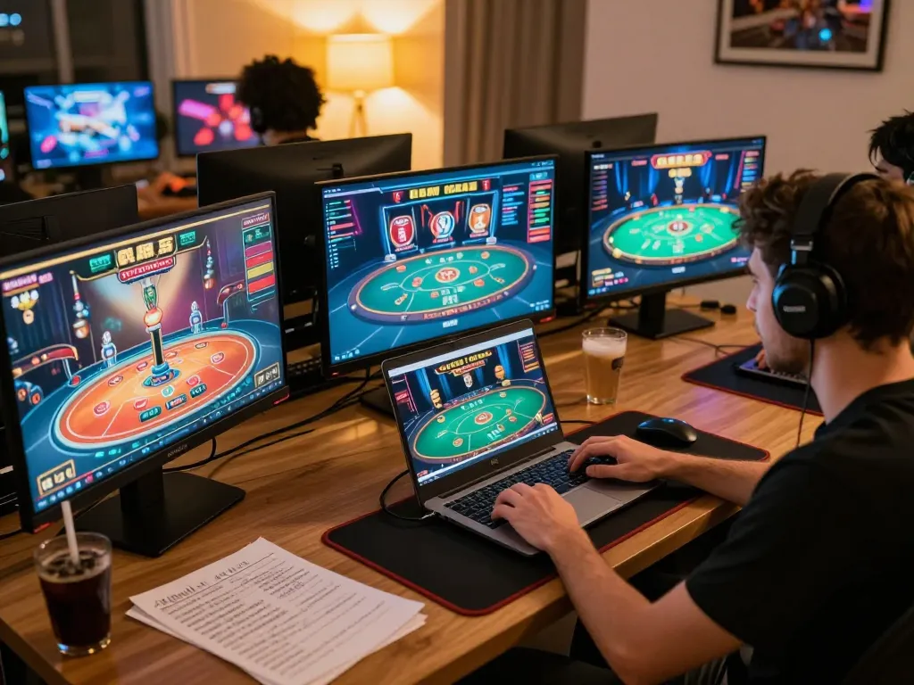Engaging online casino gaming scene highlighting g28 strategy notes and vibrant gameplay.