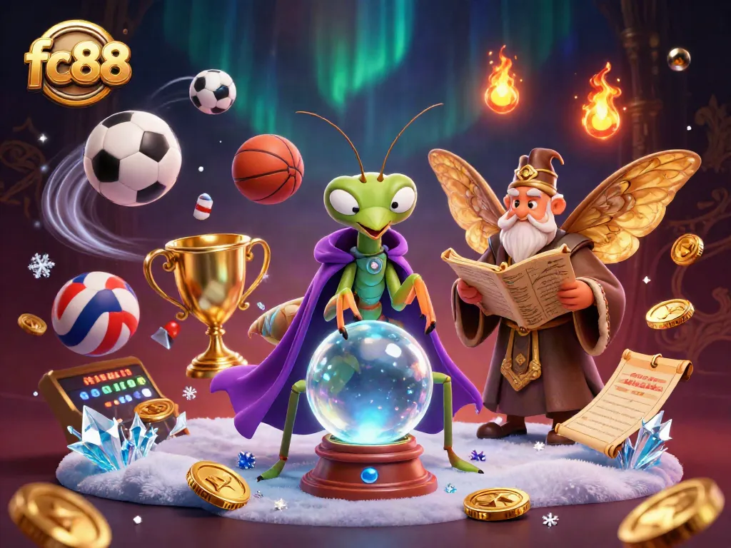 Engage with the thrilling world of fc88 gaming, featuring dynamic sports elements and mystical characters.