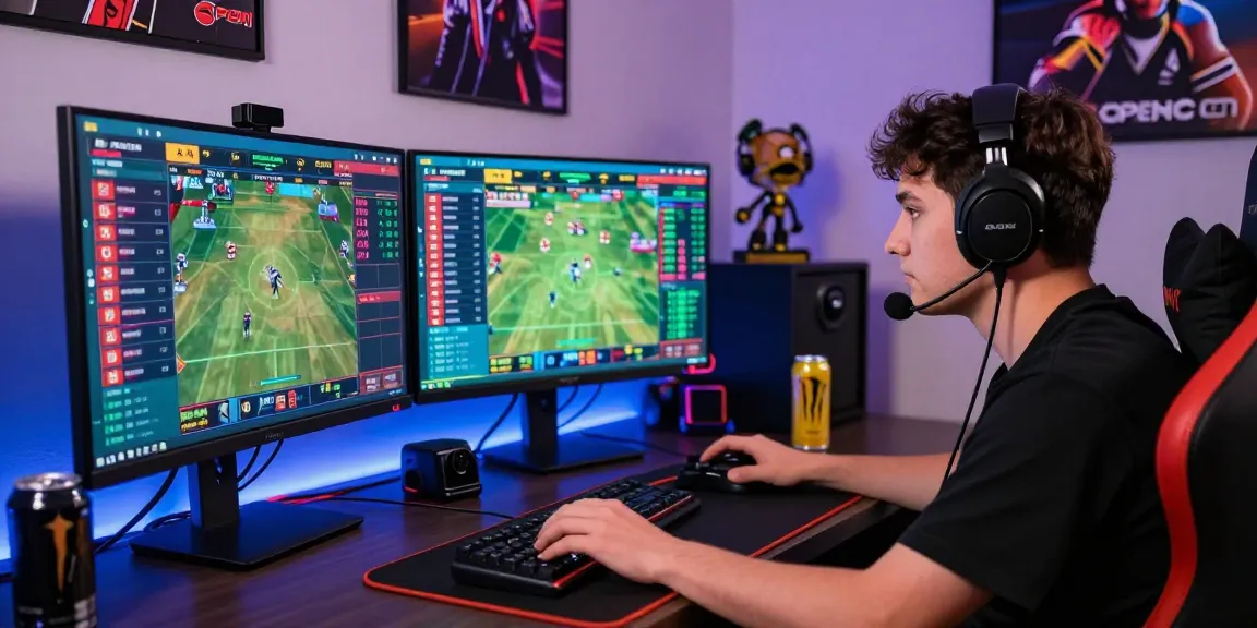 Exciting online gambling experience on OPEN88 COM with a gamer focusing on live sports betting.