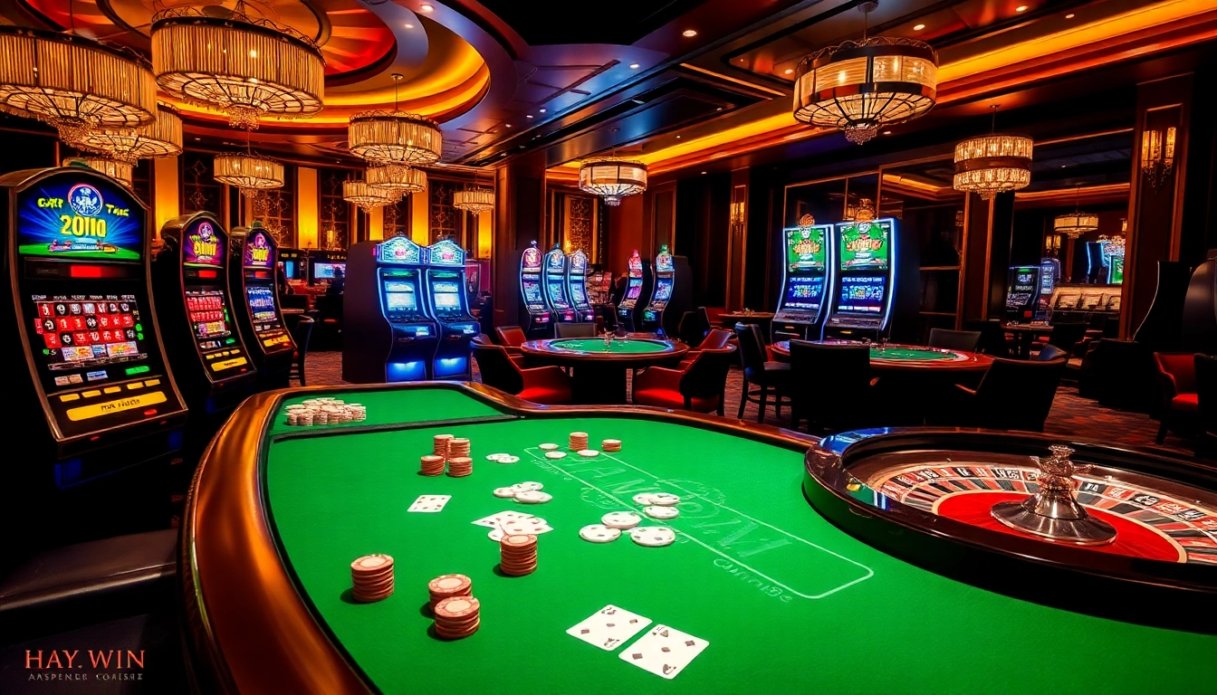 Experience the thrill of HAY.WIN with active players at a vibrant casino game.