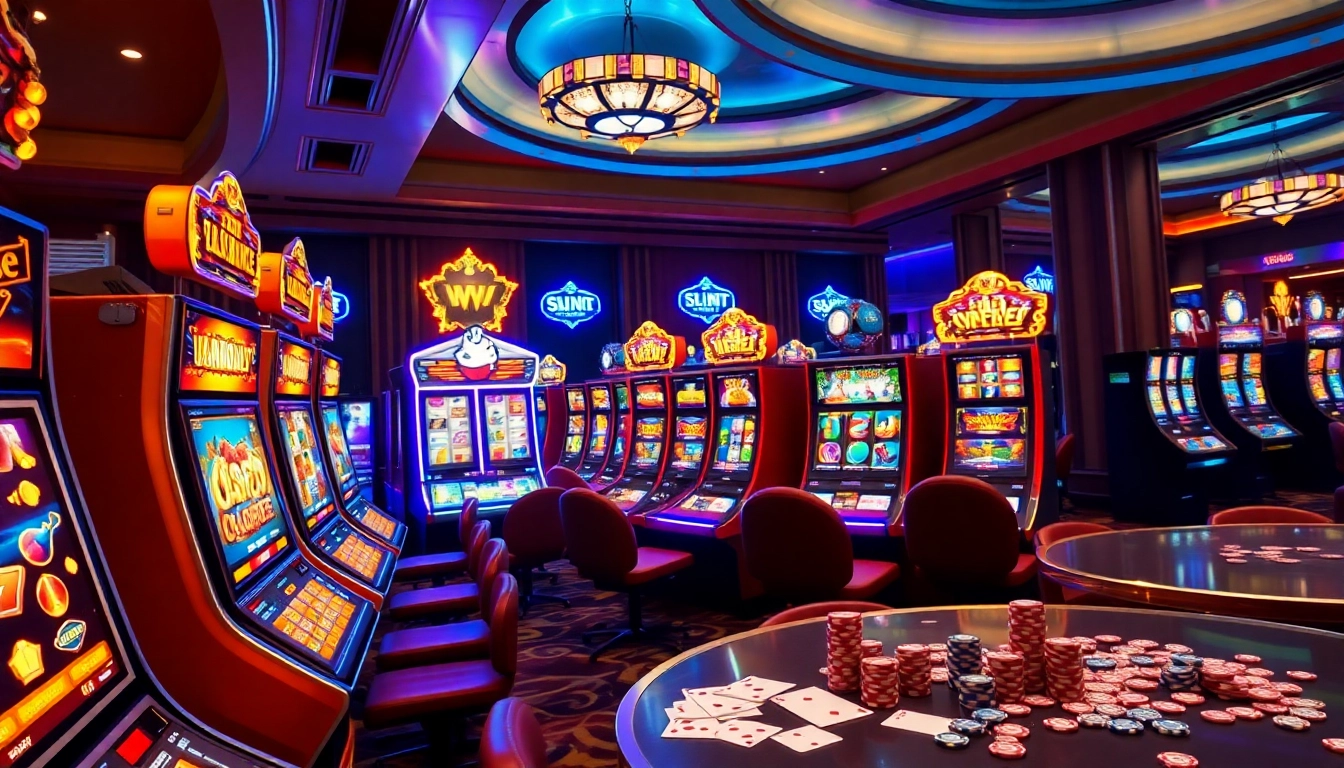 Spin and win at exciting slot online games in a vibrant casino setting.
