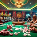 Experience the excitement of pg88's vibrant casino gameplay with luxurious slot machines and roulette.