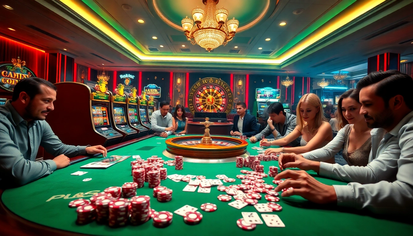 Experience the excitement of pg88's vibrant casino gameplay with luxurious slot machines and roulette.