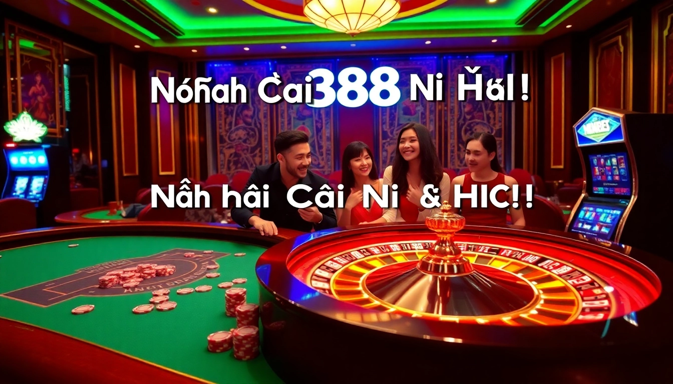Experience the thrill of Nhà Cái SC88 Nổ Hũ with vibrant casino gaming visuals.