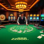 hz88.forum showcasing professional card dealing and strategic betting at a luxury casino table