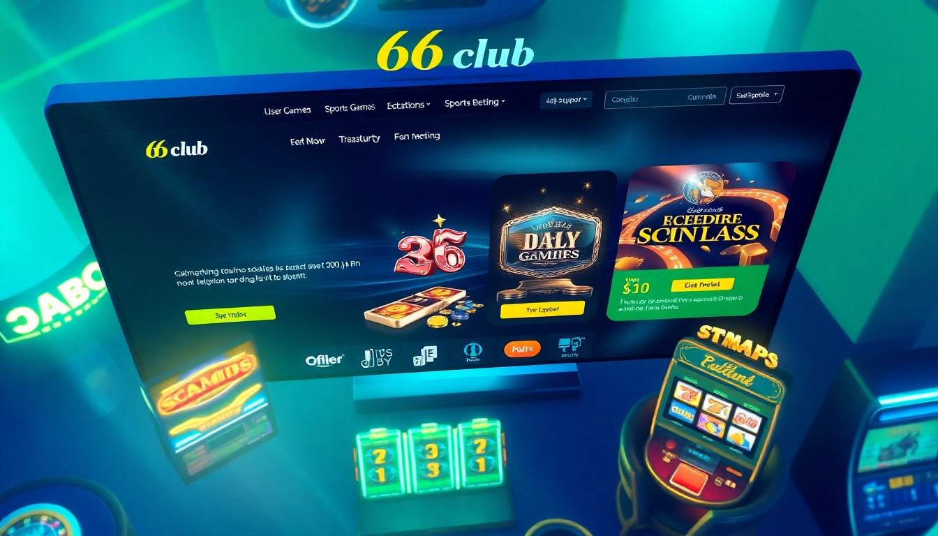 Exploring the thrilling online gaming experience at 66club, showcasing vibrant game selections and user-friendly interface.