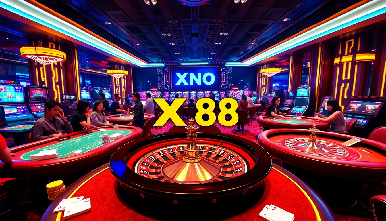 Players winning at various casino games in XX 88's vibrant online gambling environment
