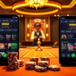 Experience immersive gaming with the DR88 app featuring a luxurious casino interface.
