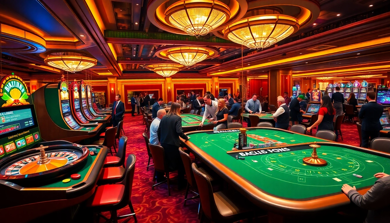 Experience thrilling gameplay at Big Gaming คาสิโนสด with vibrant tables and engaged players.