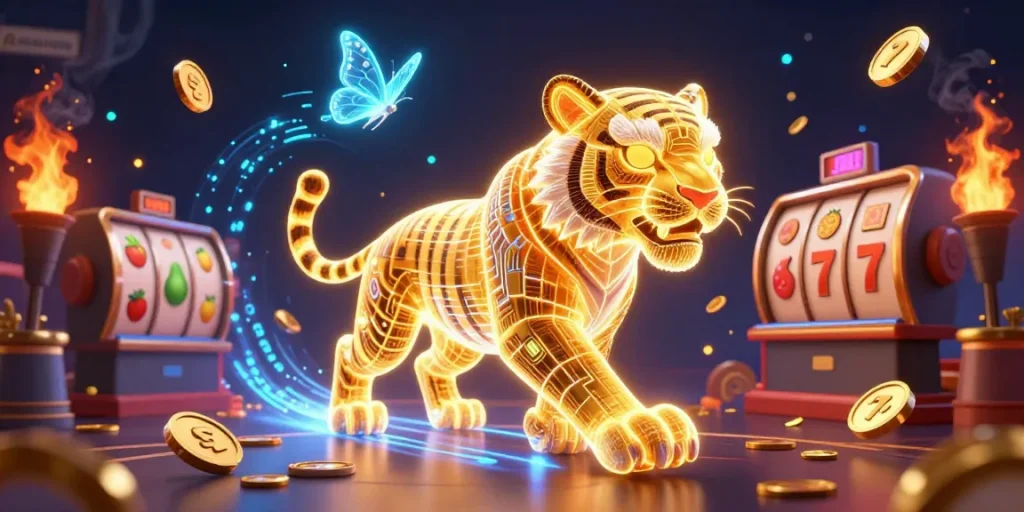 Experience the excitement of ASIALIVE88 with vibrant slot reels and a dynamic casino scene.