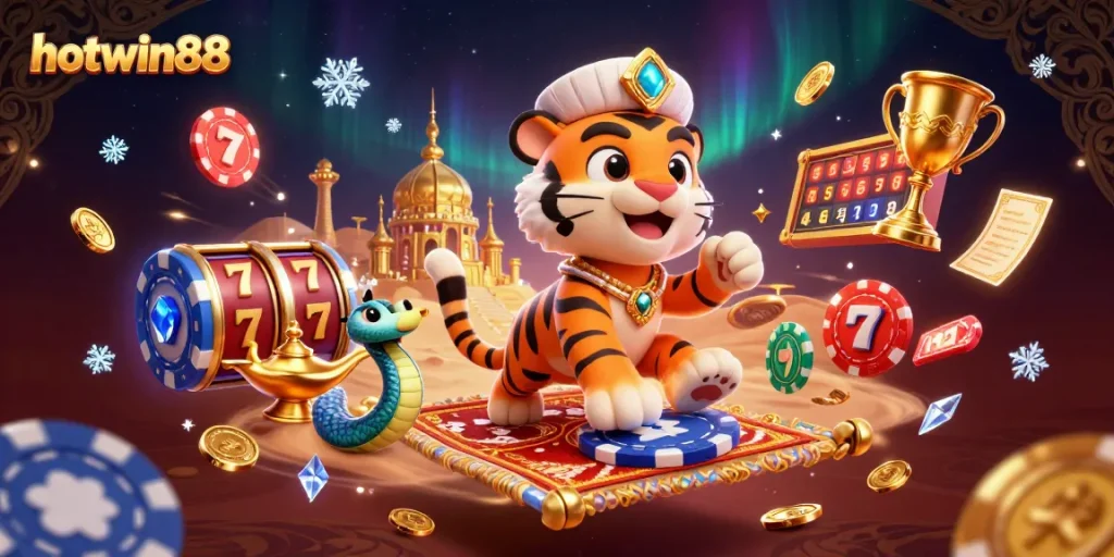 Play at hotwin88 and win with immersive slot games and high jackpots in a dazzling casino scene.